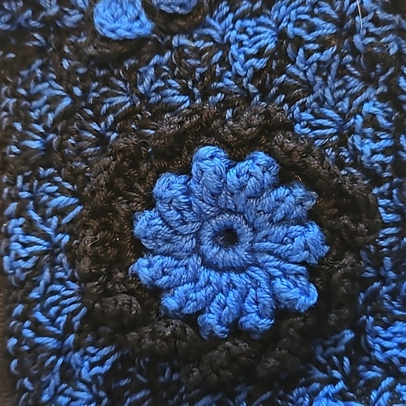 Handmade Kids Floral Crochet Mini Bag Handcrafted Boho Grannycore Vintage unique - Picture 6 of 17